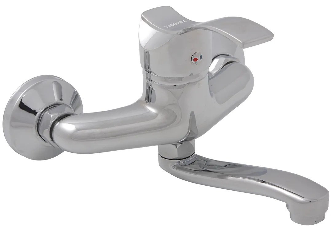 Kuchinox Argo, nástenná umývadlová batéria L-210, chrómová, LAV-BKA_050D