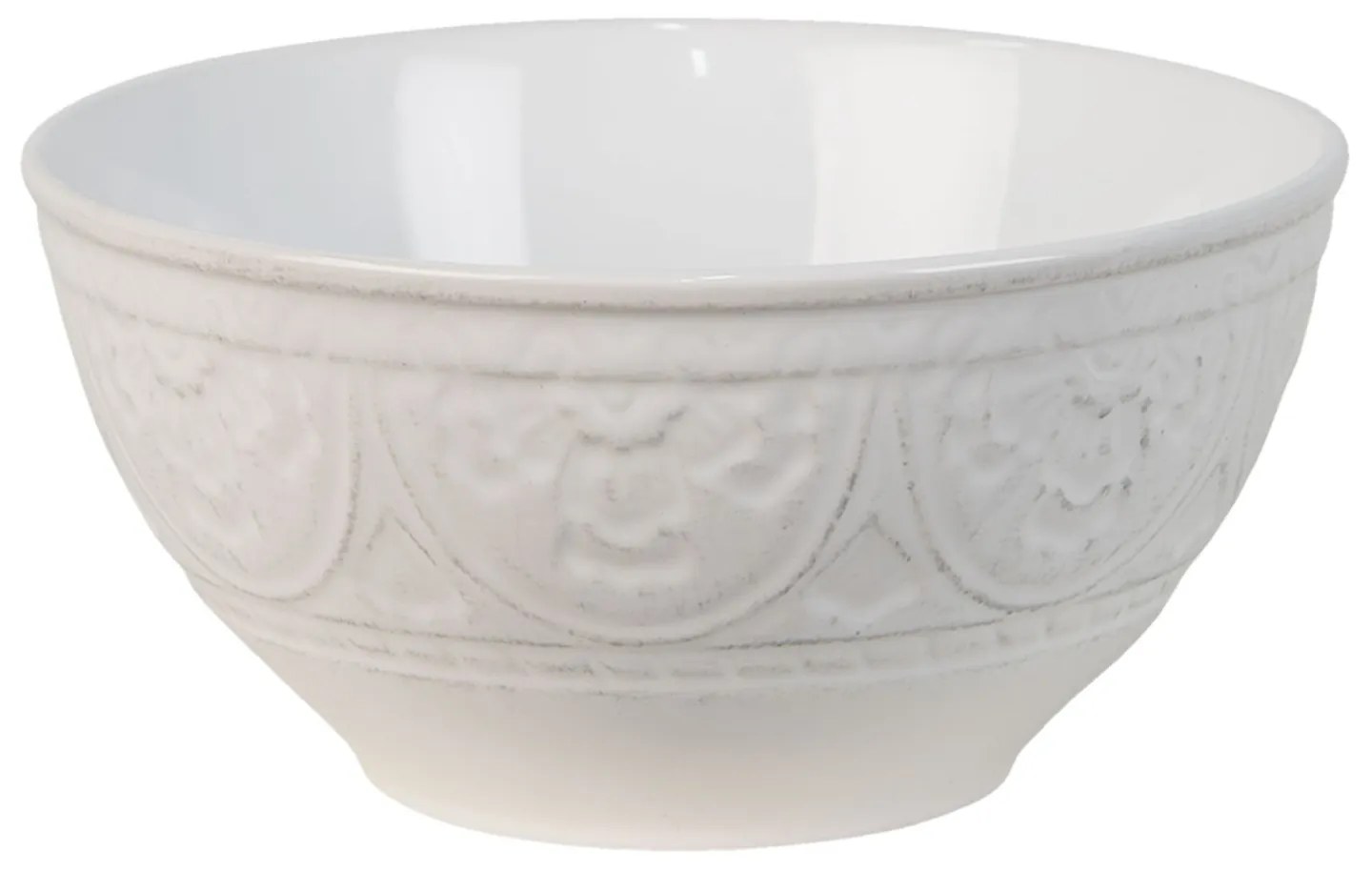 Béžová miska s ornamentom Olen - Ø 16*7 cm