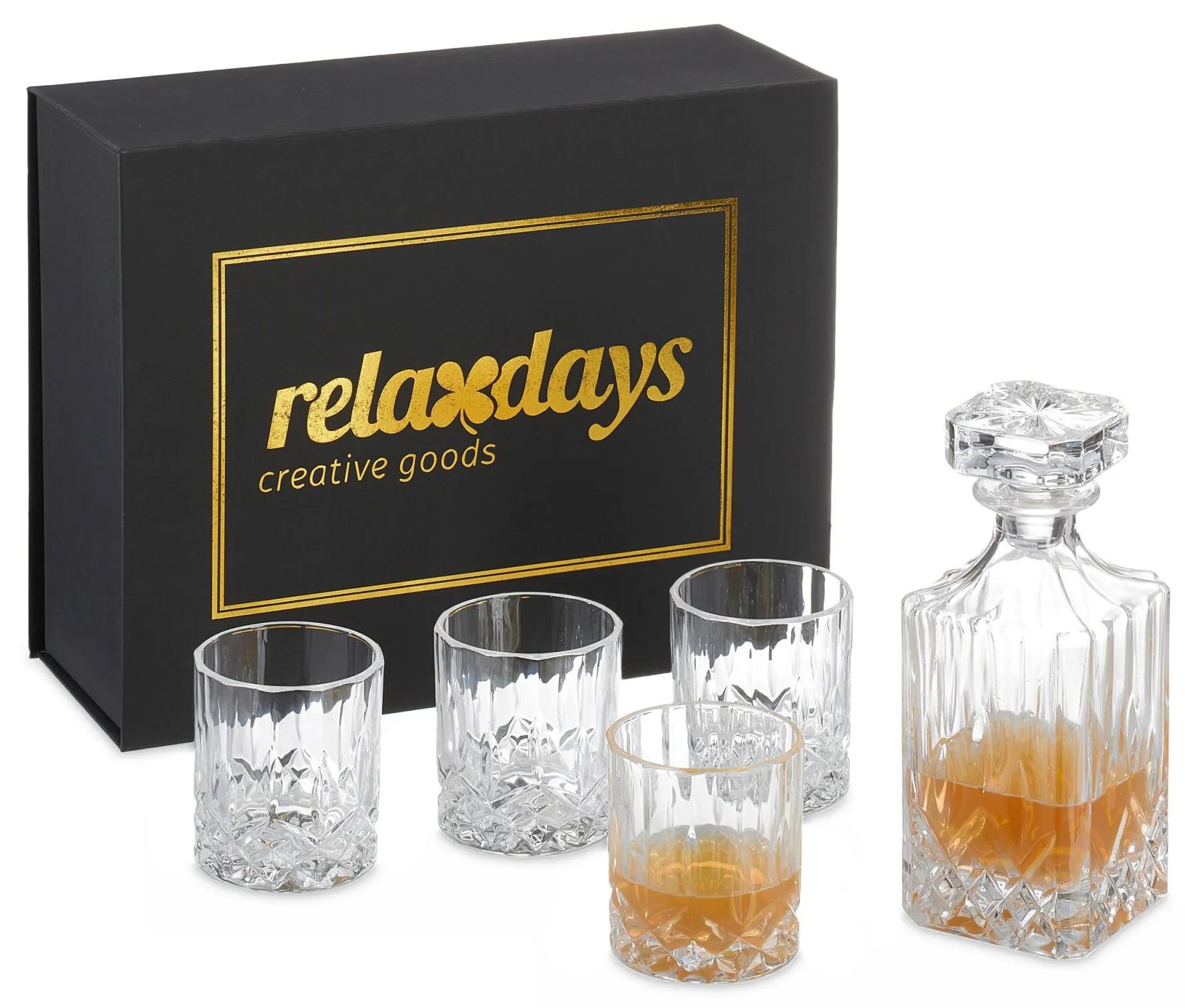 Karafa na whisky so 4 pohármi RD42312