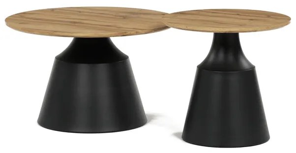 Autronic BONTEC Konferenčný stolík 70x70cm, mdf, dub artisan, CT-F4150 ART Farba: Hnedá