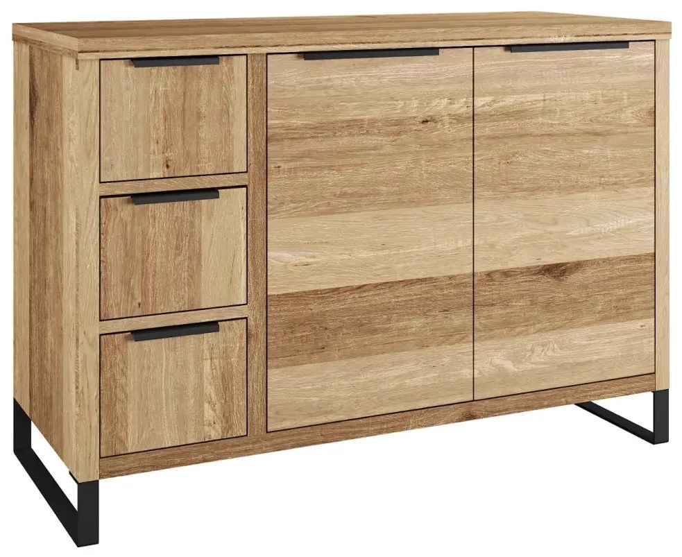 furniture-nabytek.cz - Masívny podstavec pod umývadlo Sydney z divokého duba, olejovaný, hnedý – 105×45×74 cm