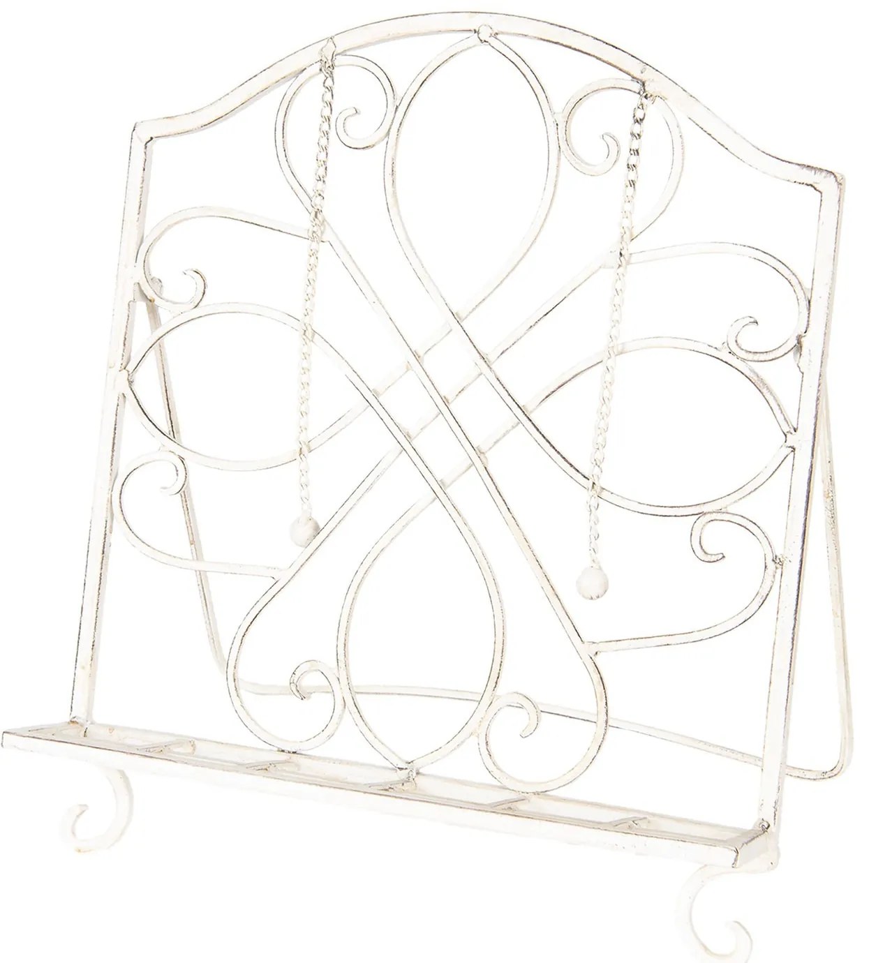 Kovový vintage stojan na knihy / kuchárku - 31 * 23 * 34 cm