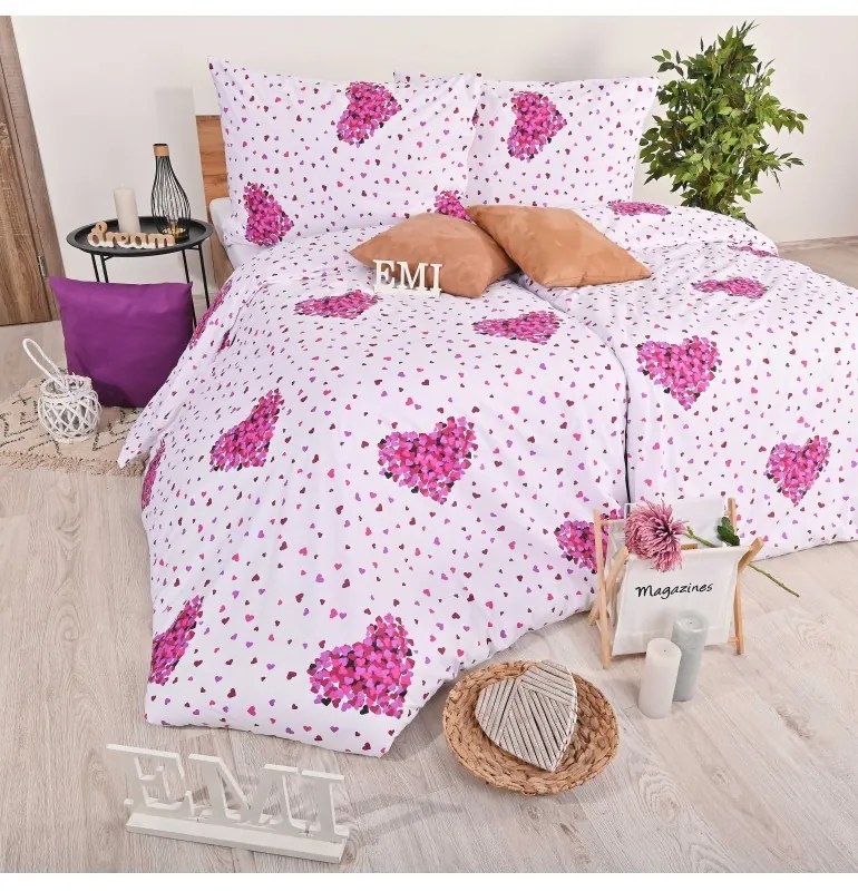 Obliečky Romance fialové EMI