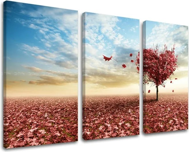 Obraz na stenu 3 dielny STROMY ST013E30