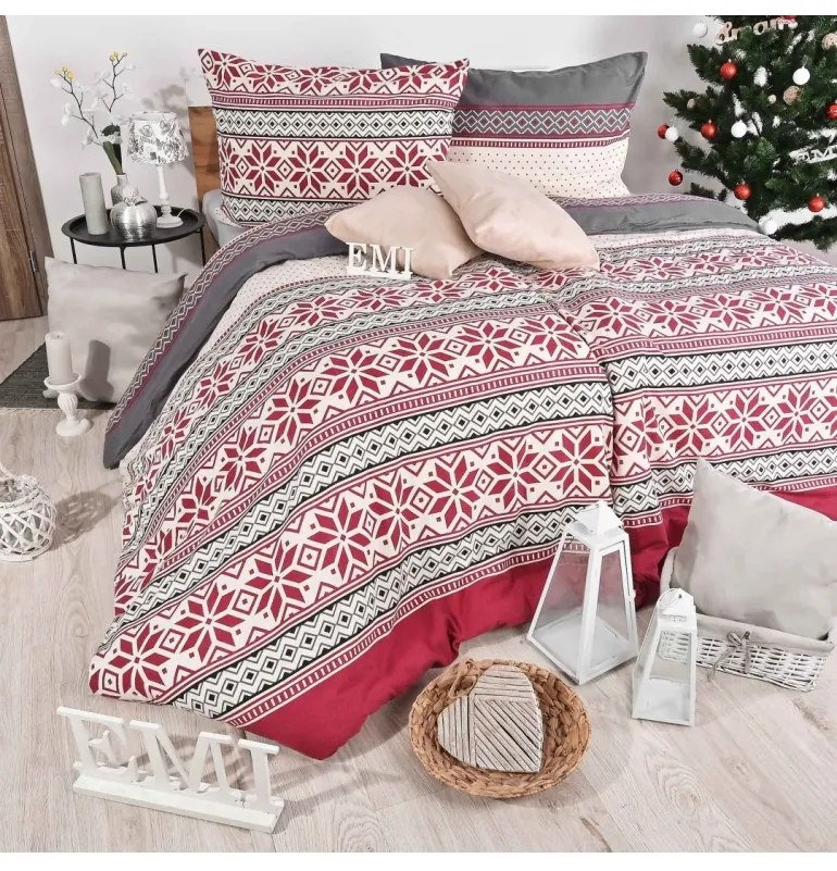 Vianočné bavlnené obliečky Domis EMI