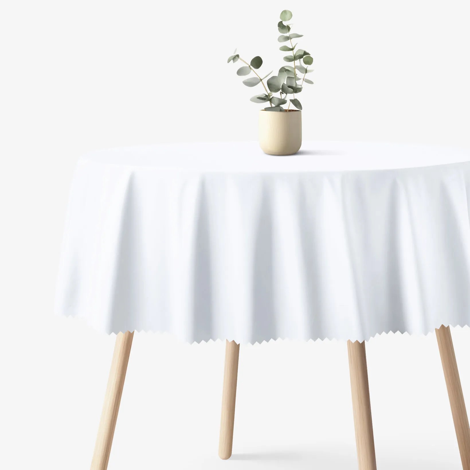 Goldea okrúhly teflónový obrus - biely Ø 130 cm Goldea okrúhly teflónový obrus - biely Ø 130 cm