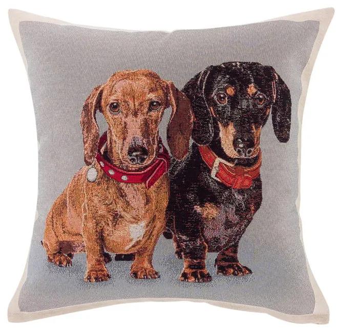 Gobelínová obliečka na vankúš JAZVEČÍCI 45 x 45 cm