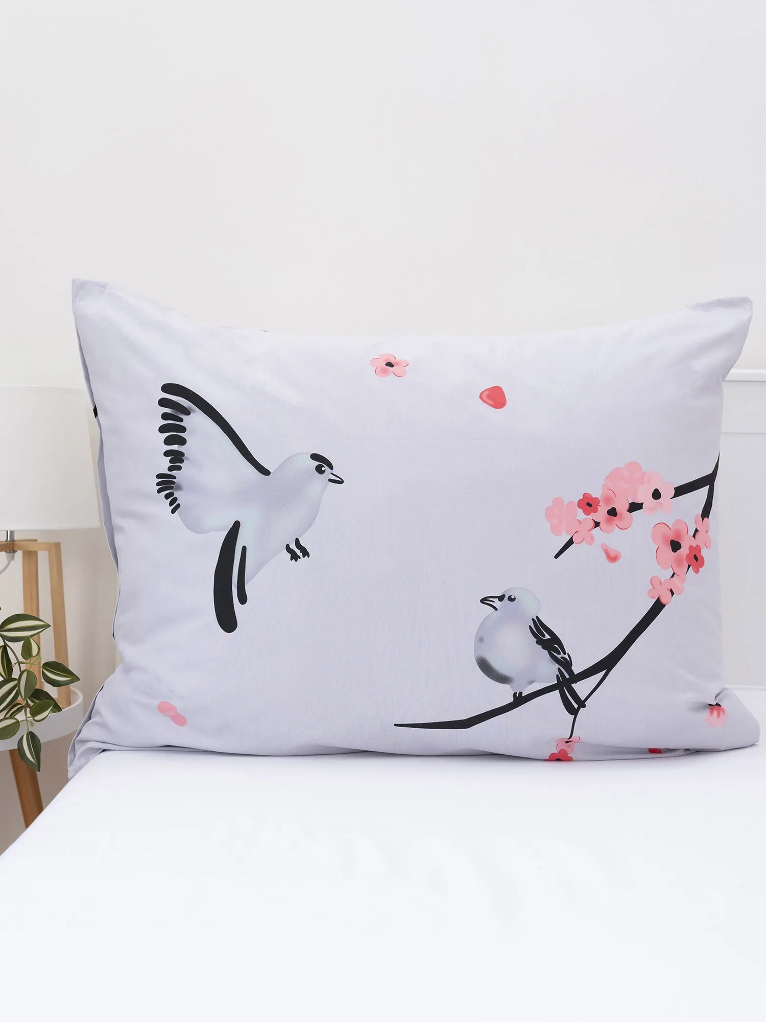 Bavlnená obliečka na vankúš Renforcé 70 x 90 cm - Sakura 02