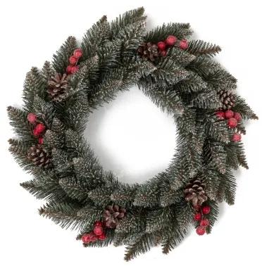 Vianočný veniec Smrek Kryštálový 50cm