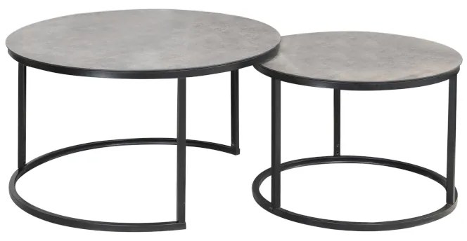 Konferenčný stolík Atlanta A, sivá / čierna