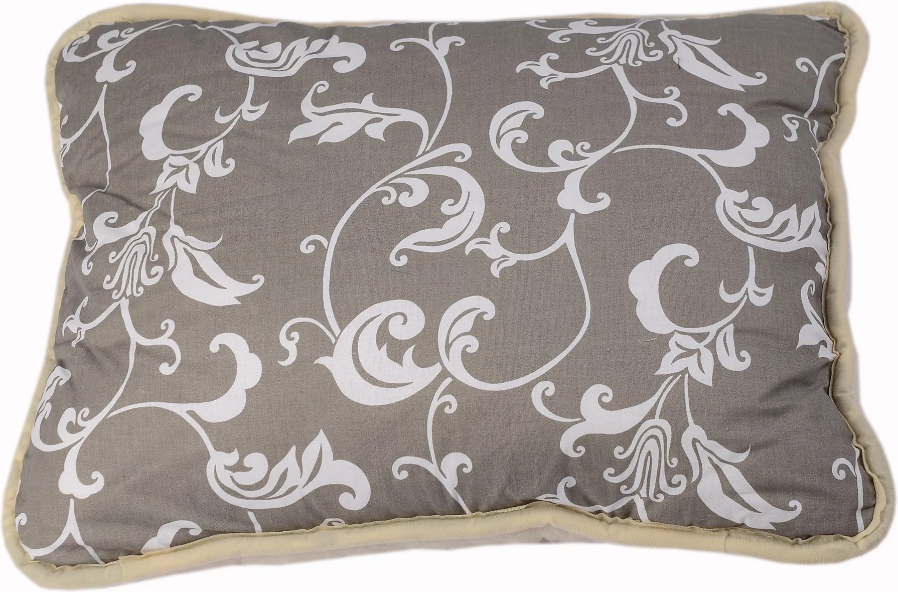 Vankúš z ovčej vlny sivý