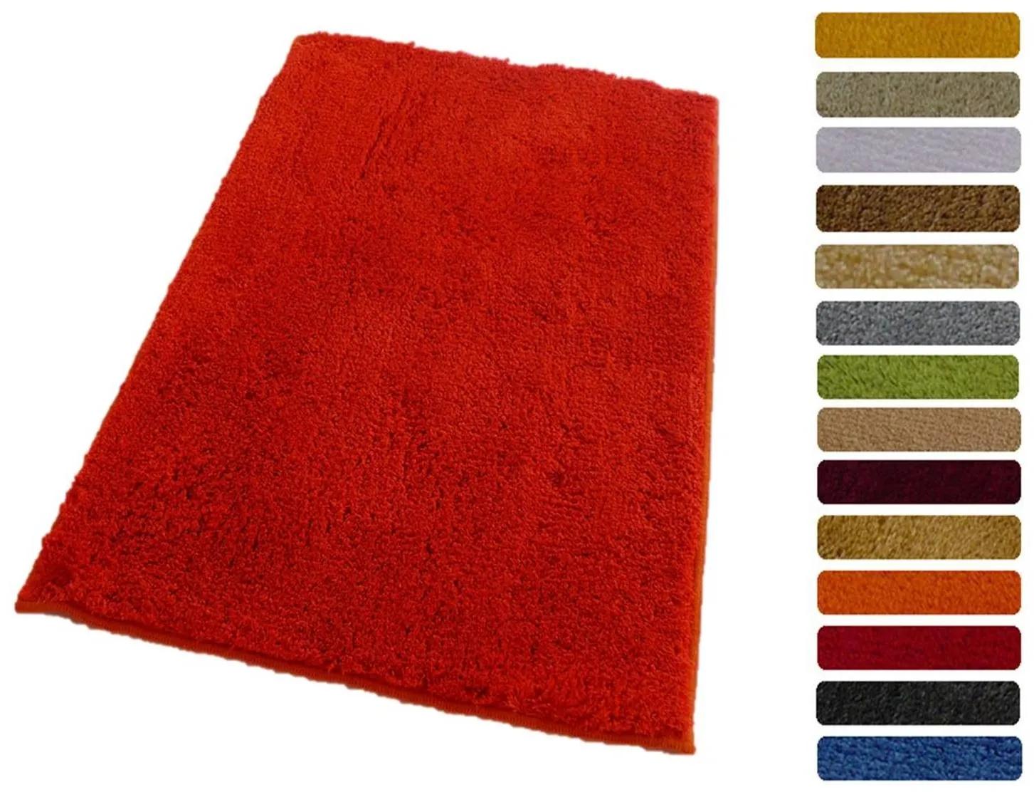 ROUTNER Kúpeľňová predložka COTTON Oranžová 20106 - Oranžová / 50 x 80 cm 20106