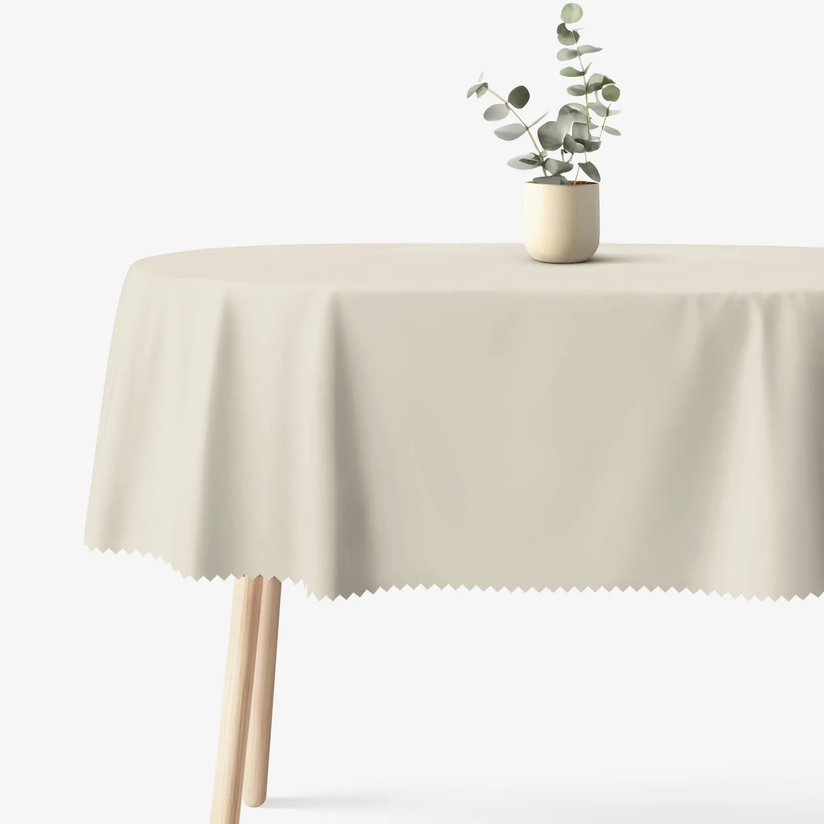 Goldea oválny teflónový obrus - prírodný 120 x 160 cm