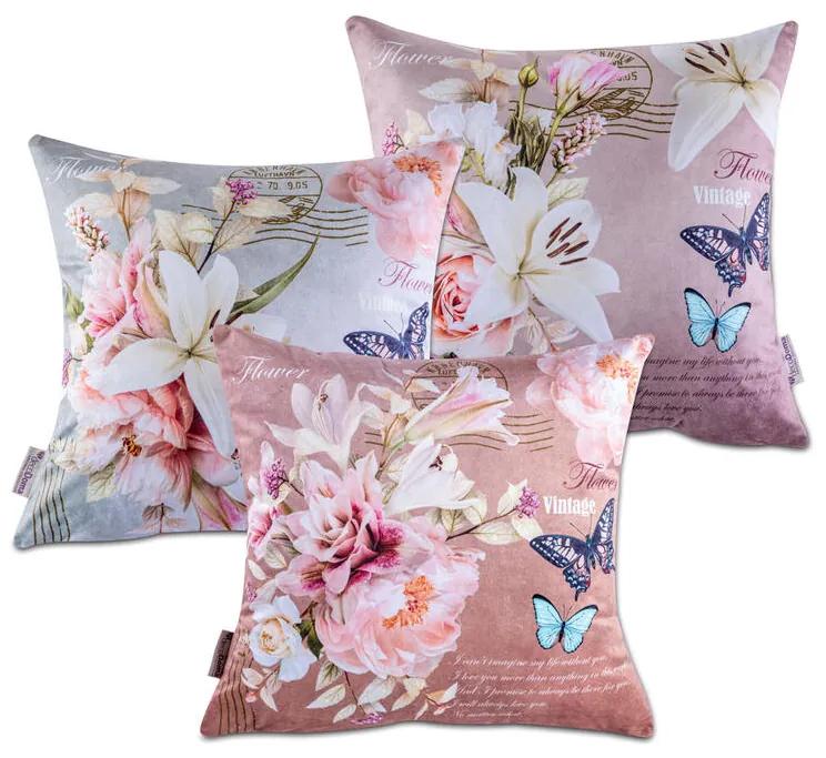 Súprava 3 ks obliečok na vankúšiky HARLOW 45 x 45 cm