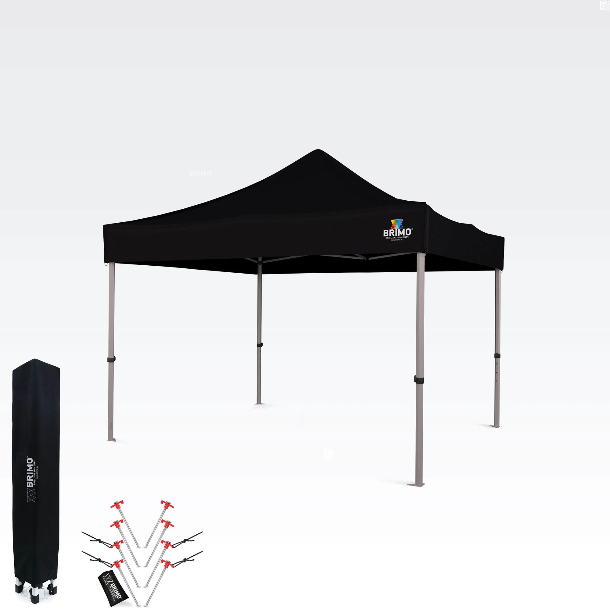 BRIMO Záhradný altánok 3x3m - bez stien - Čierna 35