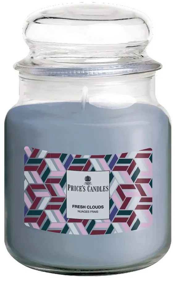 Price´s Price's MIDI vonná svíčka ve skle Fresh Clouds - hoření 80h