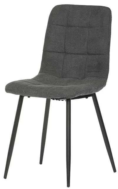 Autronic BONTEC Jedálenská stolička, čierna, látka vintage, CT-281 BK3 Farba: Šedá