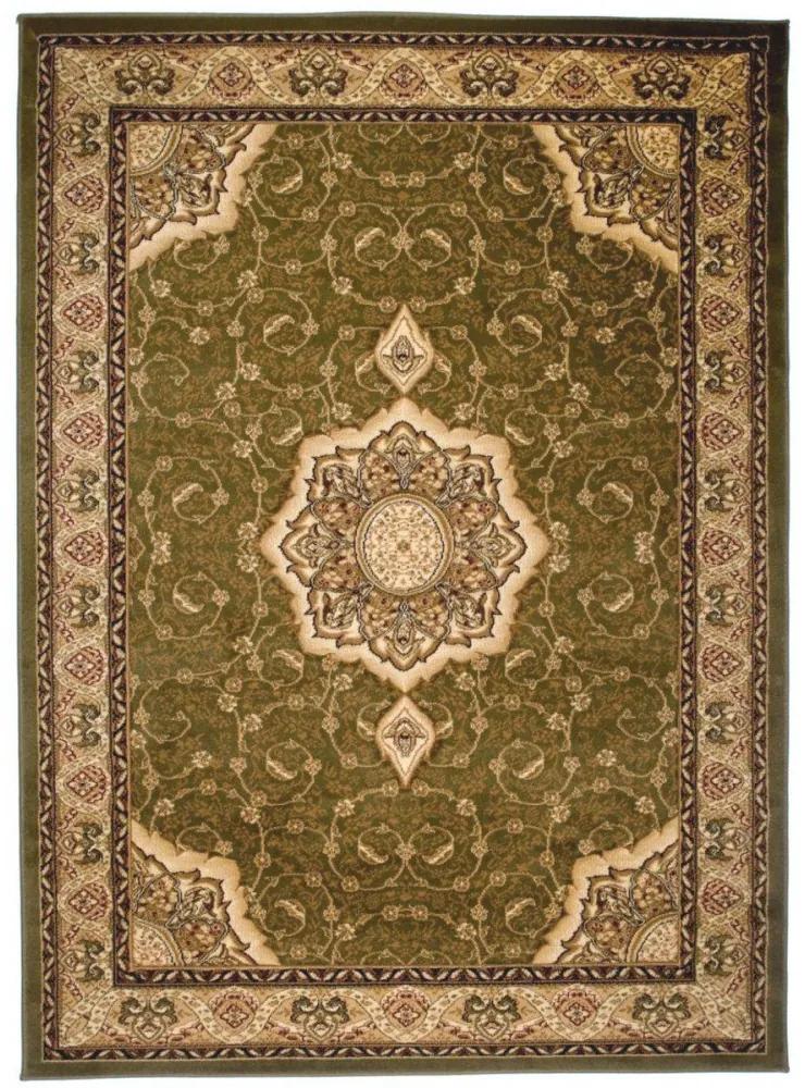 Kusový koberec klasický vzor 2 zelený 200x400cm