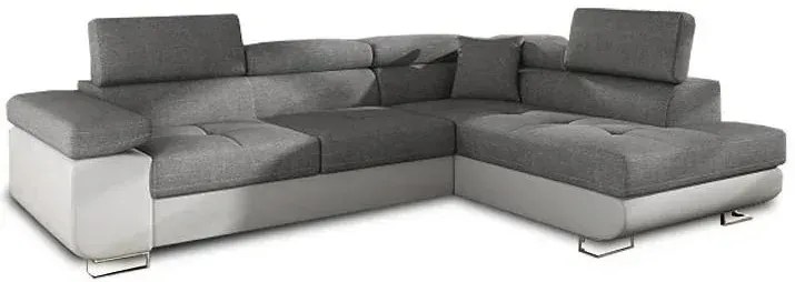 Rohová sedacia súprava DOLI, pravá, sivá (neve 97/83)