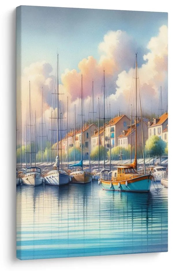 Obraz plachetnica v rannom svetle