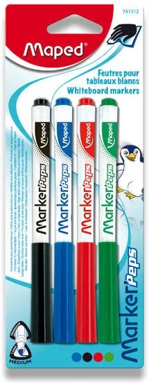 Popisovače Maped Markerś Peps- súprava 4 farieb