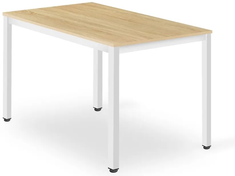 Stôl TESSA 120cm x 60cm - dub / biele nohy