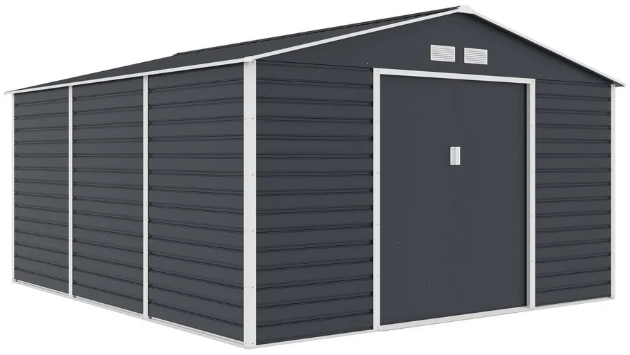 Záhradný domček G21 GAH 1300 - 340 x 382 cm, antracitový 63900695