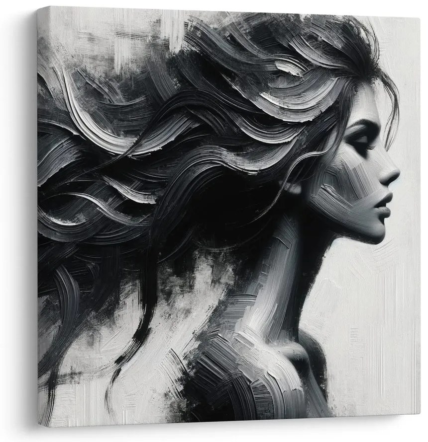 Obraz elegancia čiernobielej krásy