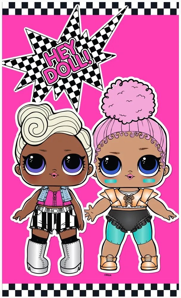 Detský uterák mačička L.O.L. Surprise - 100% bavlna - 30 x 50 cm