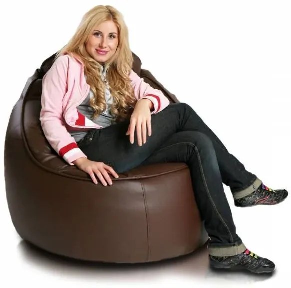 Sedací vak INTERMEDIC Lider ekokoža Farba: E13 - Hnedá tmavá (Ekokoža)