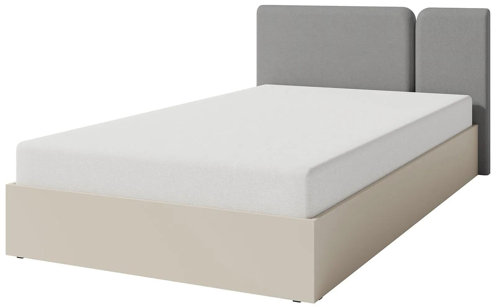 Študentská posteľ 120x200cm s úložným priestorom Hailee - béžová/šedá