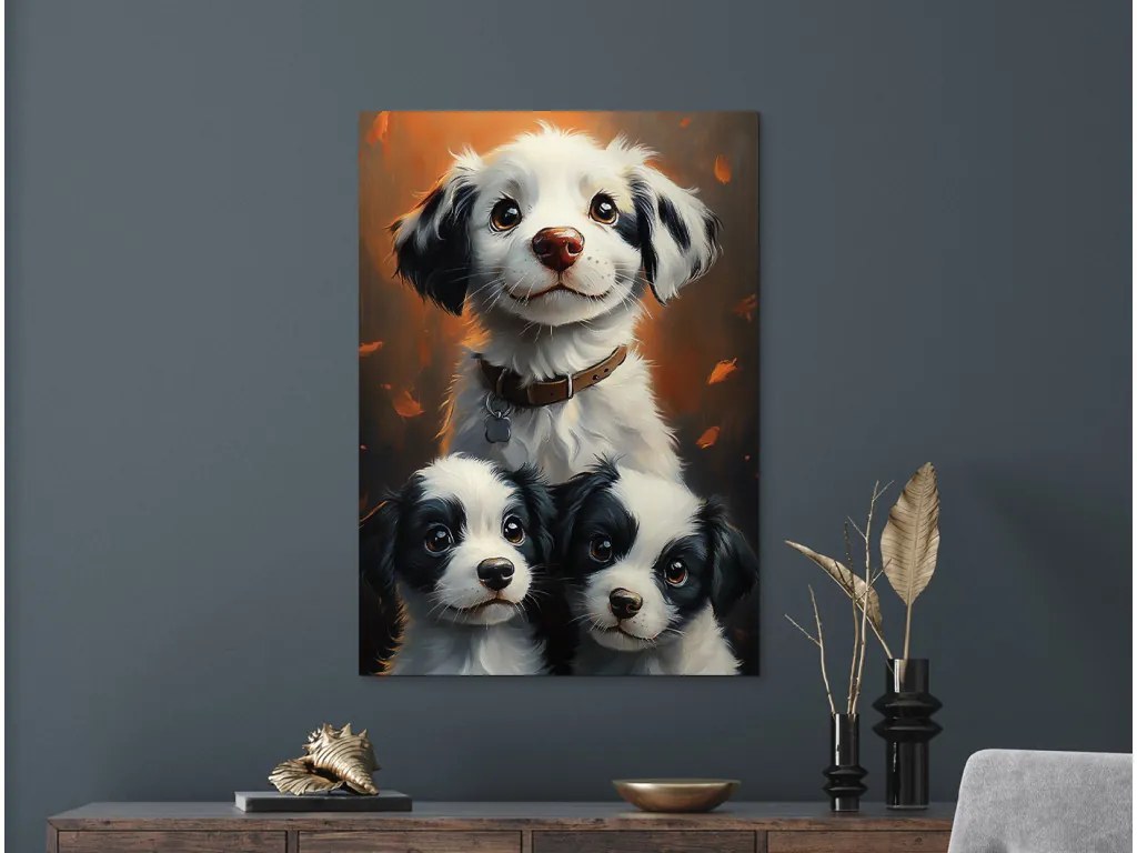 drevko | Obraz na stenu Šťastná svorka