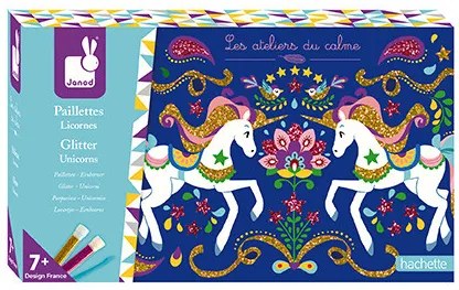 Detský ateliér midi - jednorožci a trblietky