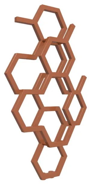 DK Terma Hex 821x486 vodný radiátor Bright Copper ZX
