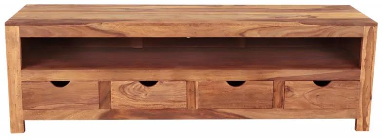 TV stolík Amba 160x50x45 z indického masívu palisander Super natural