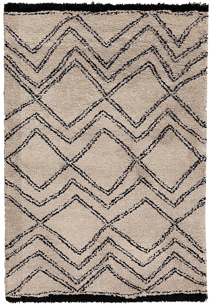 Koberec Royal Nomadic sand/black 120x170cm