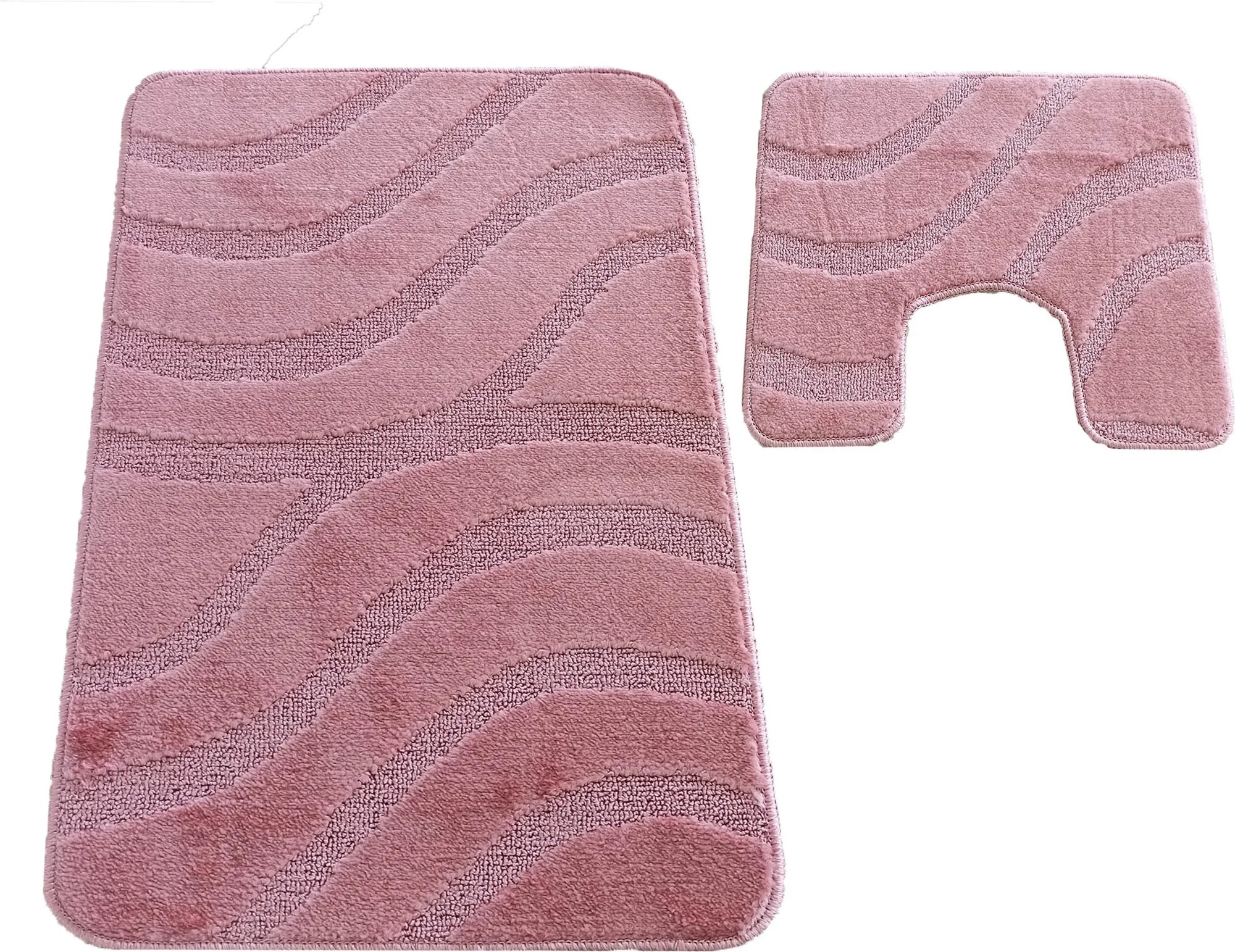 DY Kúpeľňová sada koberčekov s výrezom Symphony - ružová