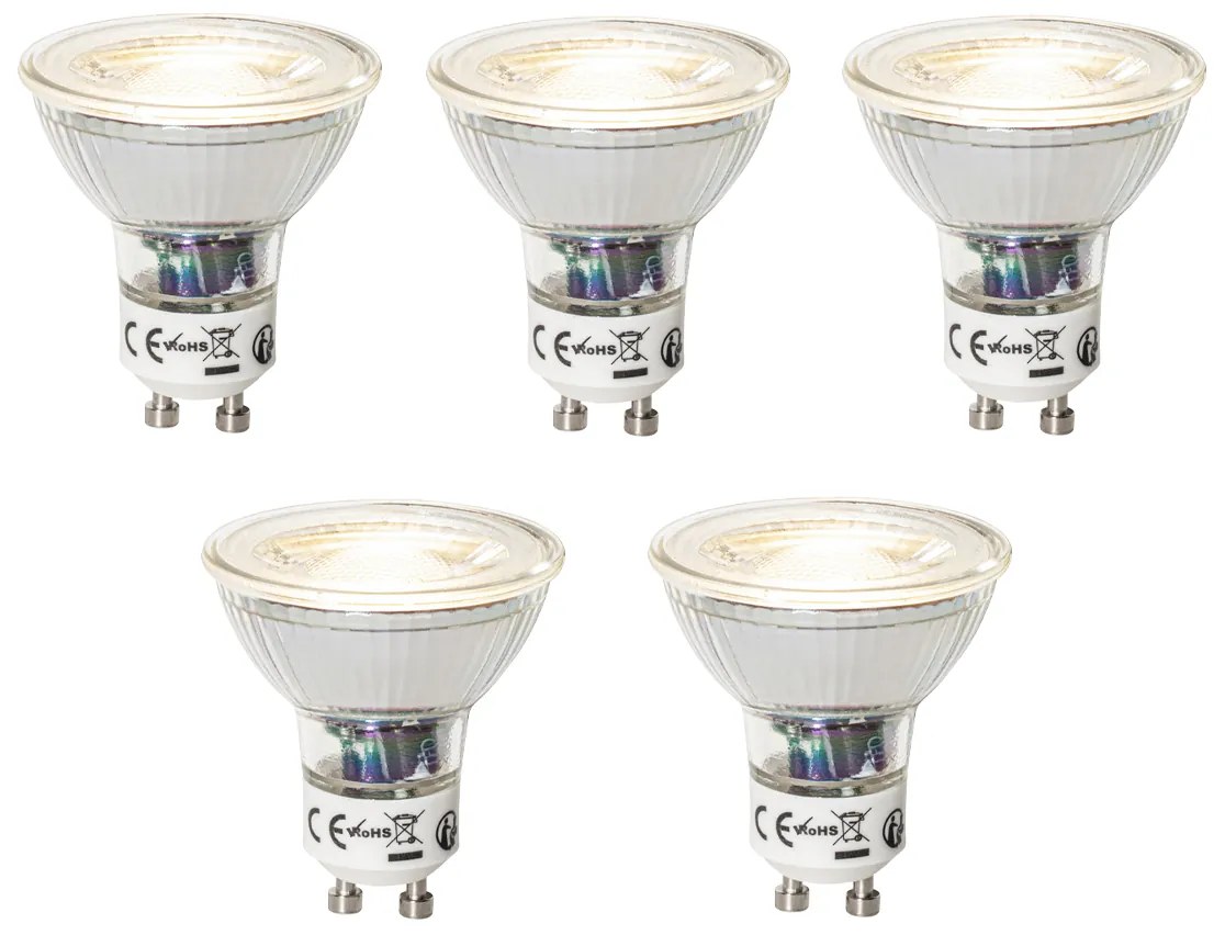 Sada 5 stmievateľných LED žiaroviek GU10 7W 600 lm 4000K