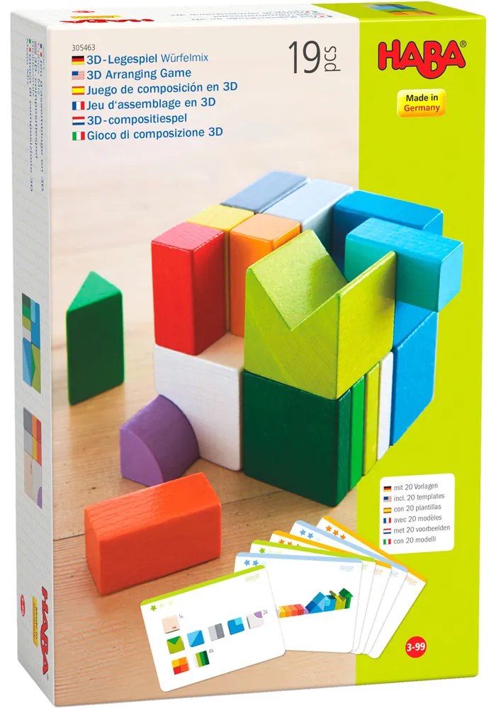 3D kreatívne kocky – 19 ks