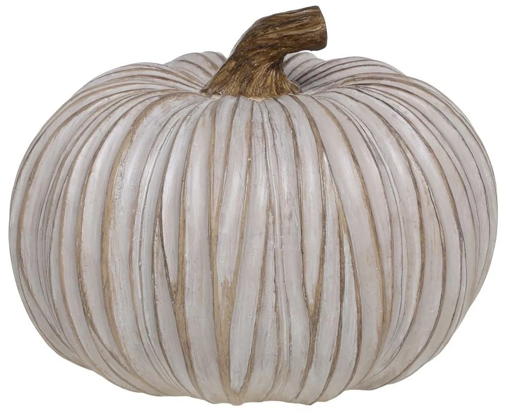 Béžová antik dekorácia tekvice Pumpkin latté - Ø 20*15 cm