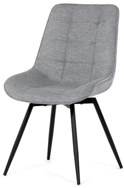 Autronic BONTEC Jedálenská stolička, čierna, látka, HC-T1130 BK2 Farba: Šedá