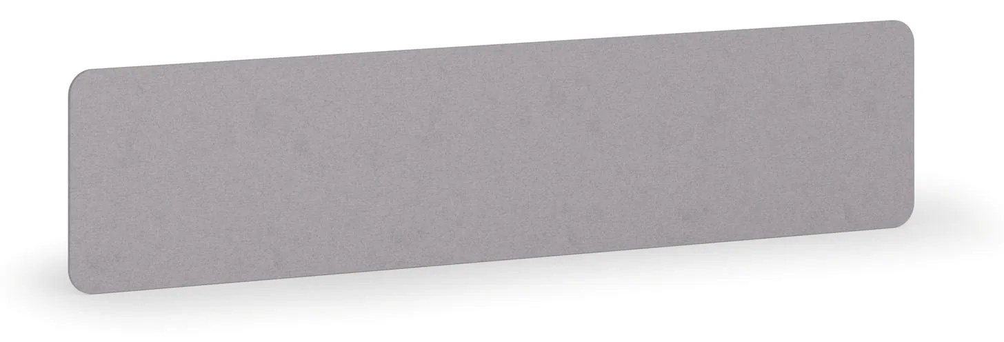 Akustická nástenka 180 x 40 cm, sivá