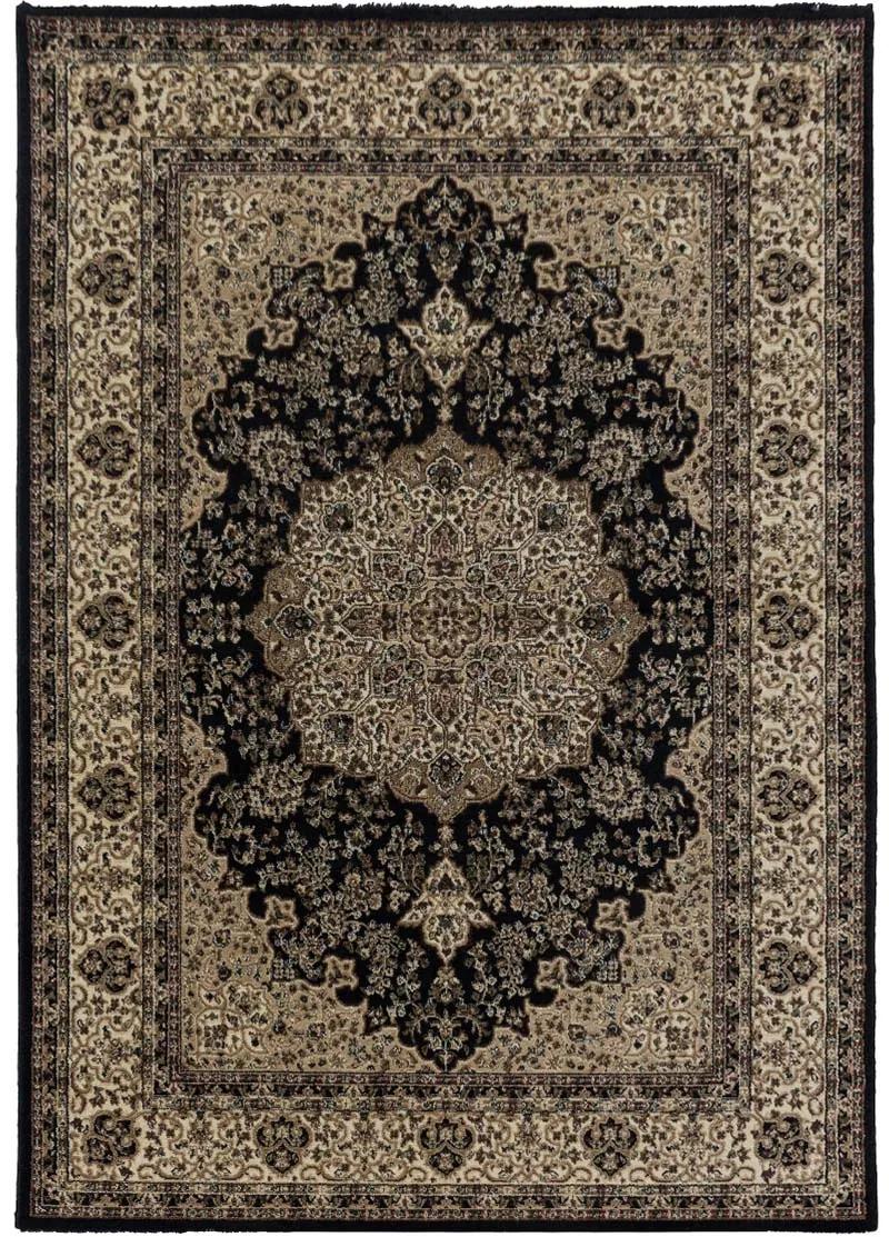 Koberce Breno Kusový koberec KASHMIR 2608 Black, čierna, viacfarebná,160 x 230 cm