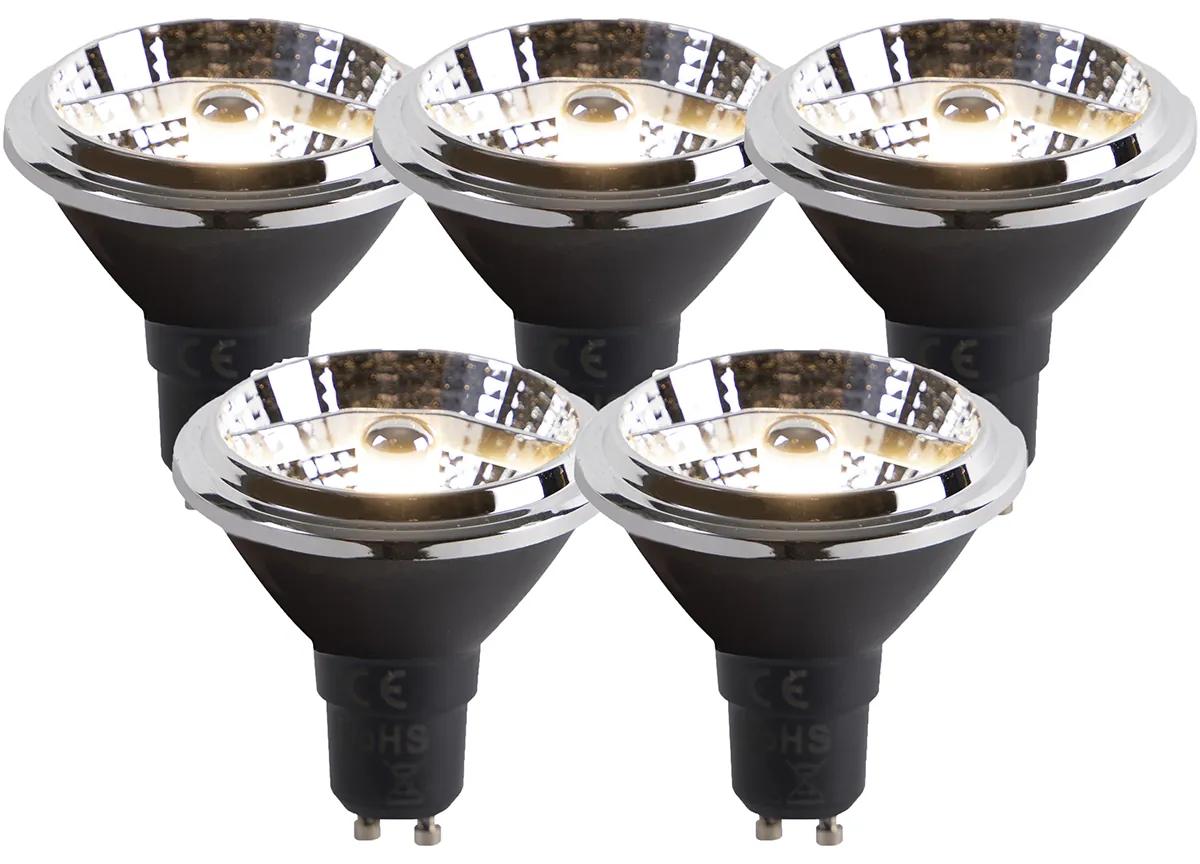 Sada 5 žiaroviek GU10 dim to warm LED AR70 6W 2000K-3000K