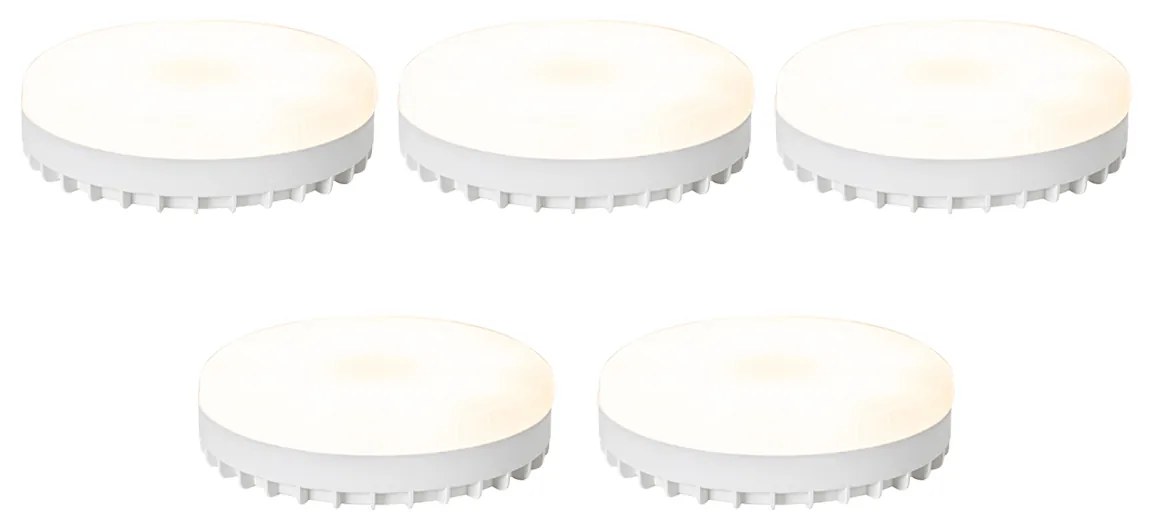 Sada 5 inteligentných stmievateľných LED žiaroviek GX53 Opál 9W 806 lm 2700-6500K