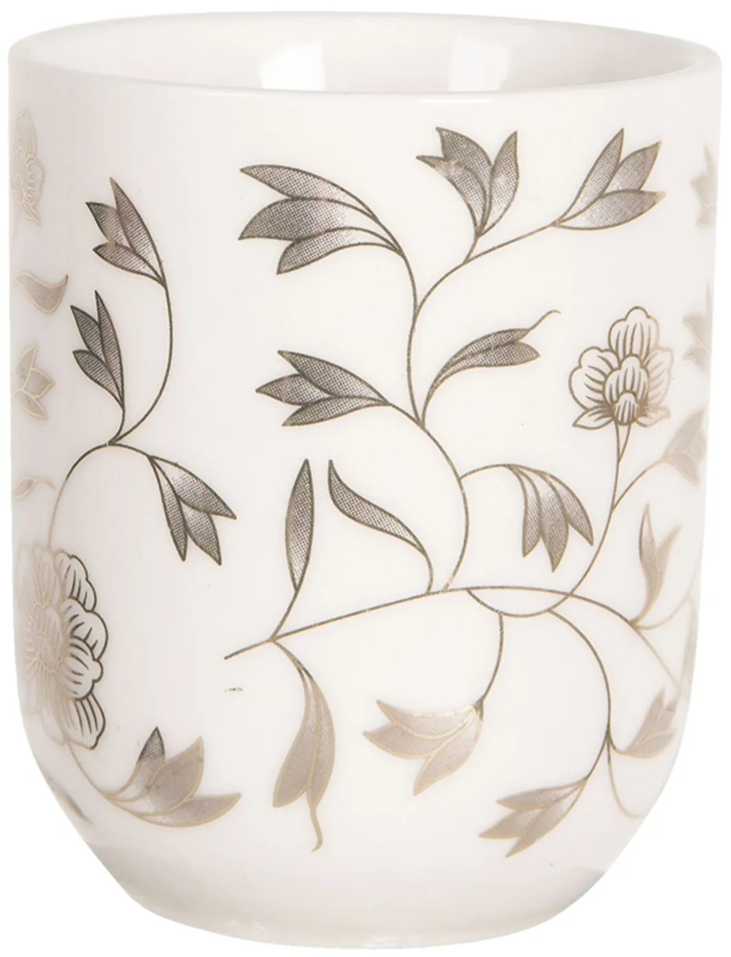 Porcelánový kalíšok na čaj s drobnými kvítky- ∅ 6 * 8 cm / 0,1l