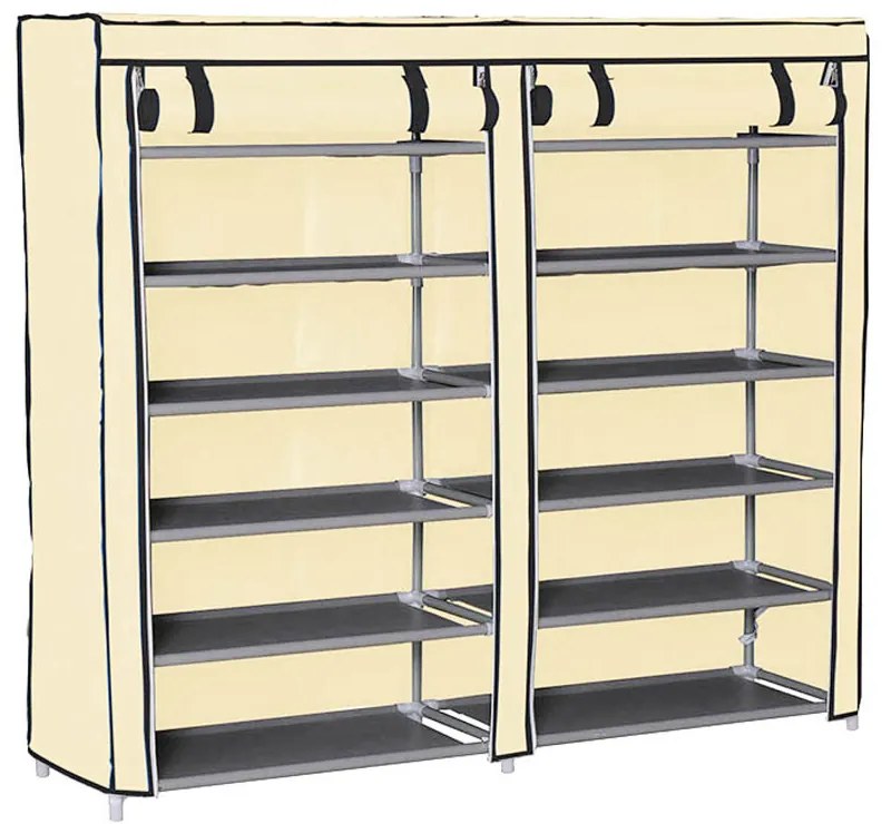 Mobilná skrinka na topánky, 4 farby- béžová