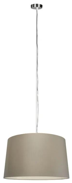 Moderné závesné svietidlo oceľ s tienidlom 45 cm taupe - Cappo 1