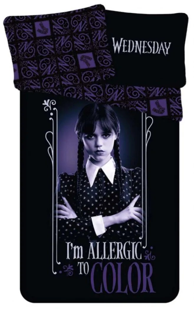 Obliecky Disney Wednesday 140x200cm+90x70cm Setino