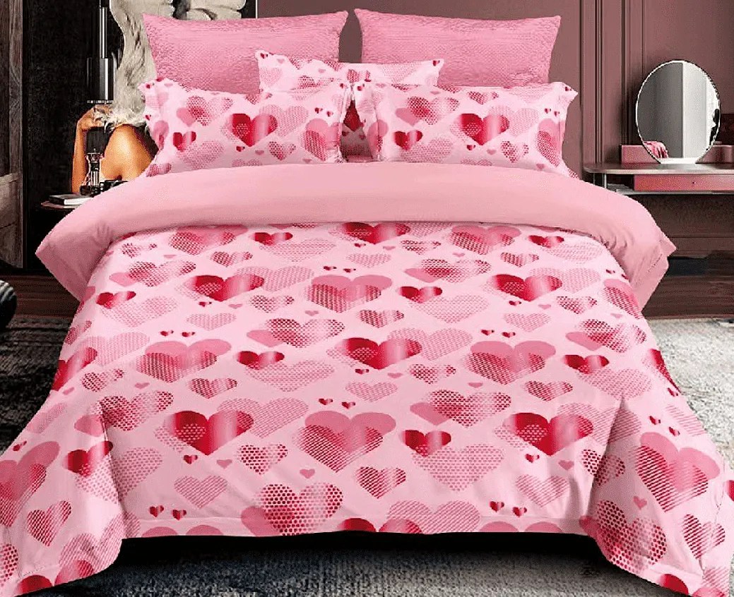 Obliečky Srdiečka 6 Bavlna 7-dielna súprava